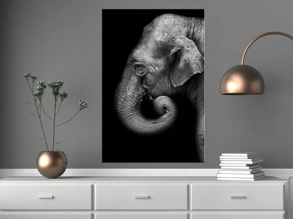 Πίνακας - Portrait of Elephant (1 Part) Vertical - 60x90