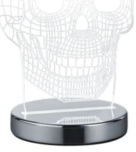 Επιτραπέζιο Φωτιστικό Skull LED κρανίο Trio Lighting-R52461106-Διάφανο R52461106