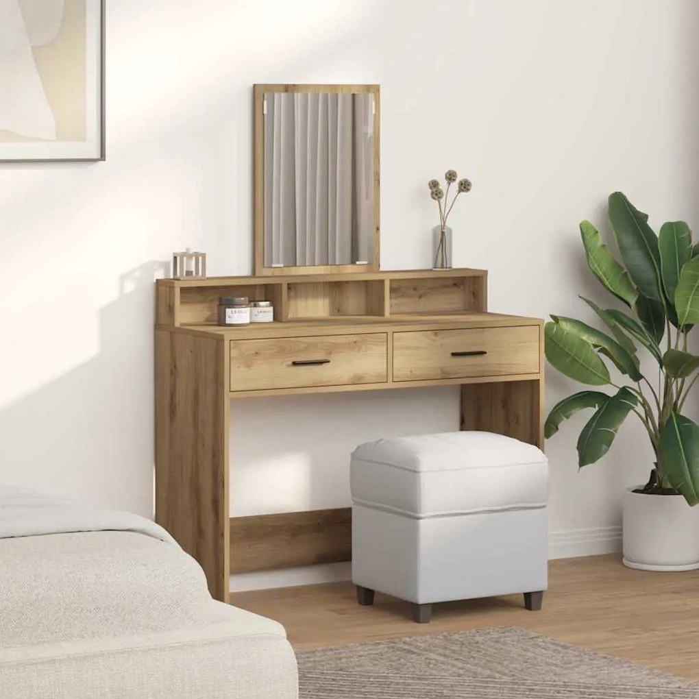 vidaXL Τραπέζι περιποίησης με συρτάρι Artisan Oak 100 x 41 x 140 εκ.