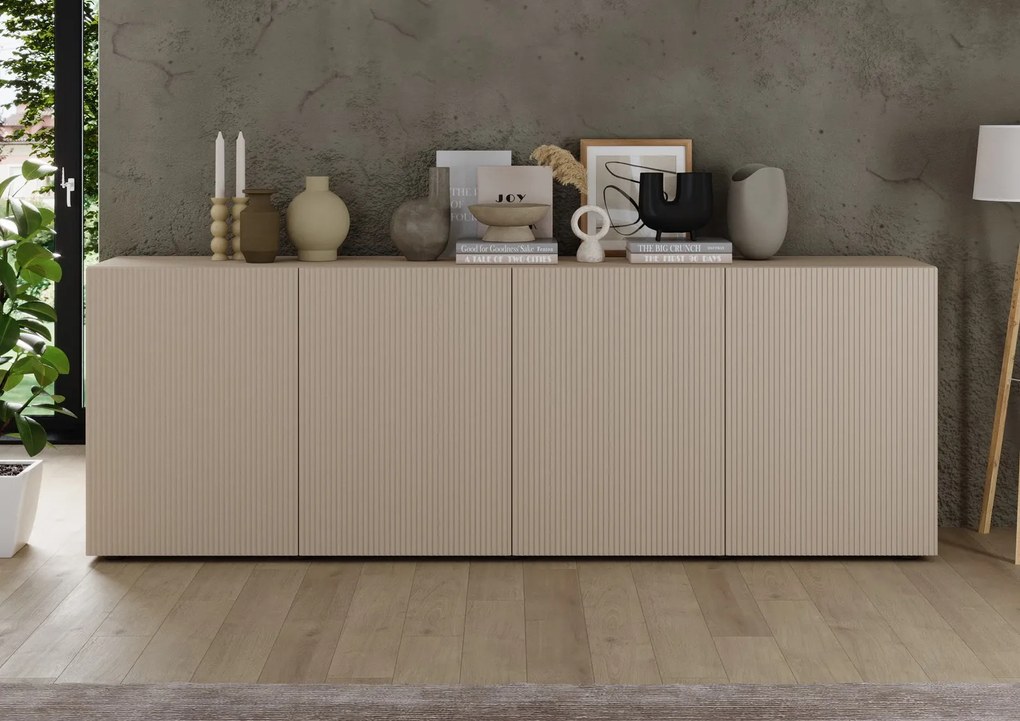 Έπιπλο Τηλεόρασης Ανθρακί Οξειδωμένο 121x43x57
