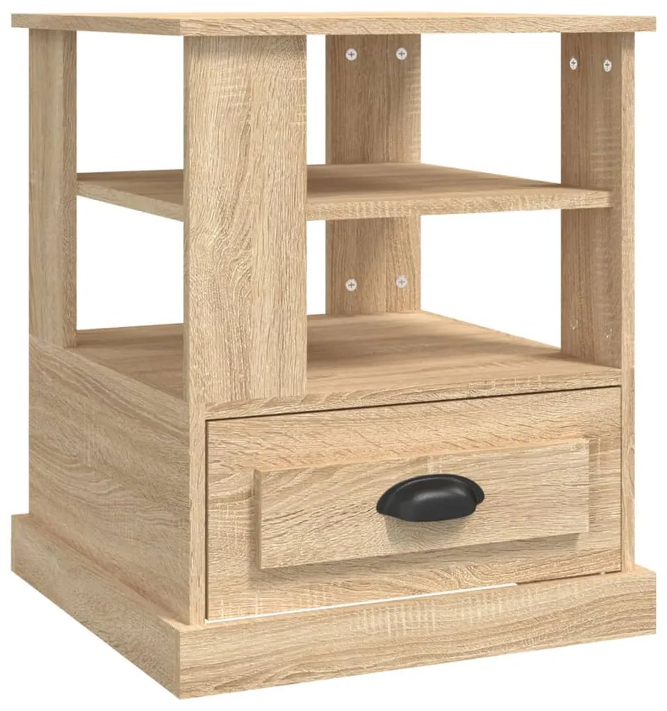 vidaXL Βοηθητικό Τραπέζι Sonoma Δρυς 50x50x60 εκ. Επεξεργασμένο Ξύλο
