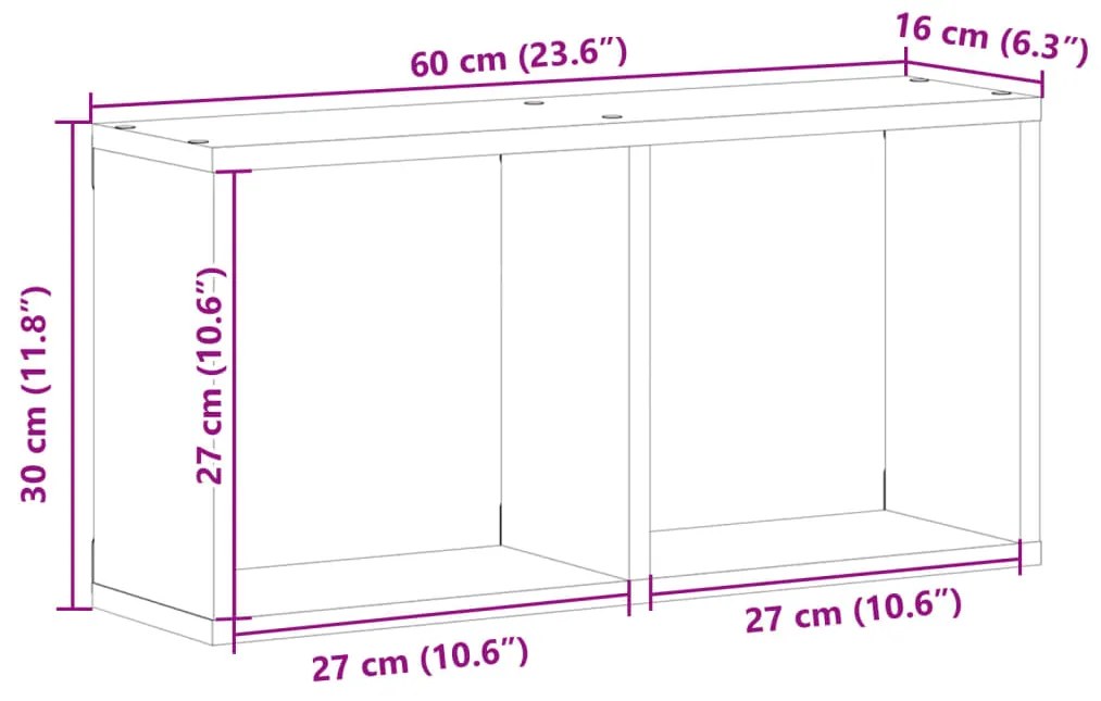 ΝΤΟΥΛΑΠΙ ΤΟΙΧΟΥ ΜΑΥΡΟ 60X16X30 ΕΚ. ΑΠΟ ΕΠΕΞΕΡΓΑΣΜΕΝΟ ΞΥΛΟ 854878