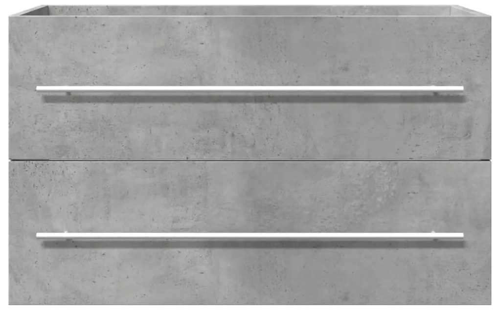 vidaXL Ντουλάπι Νιπτήρα Γκρι σκυροδέματος 80x38,5x48εκ Επεξεργασμένο Ξύλο