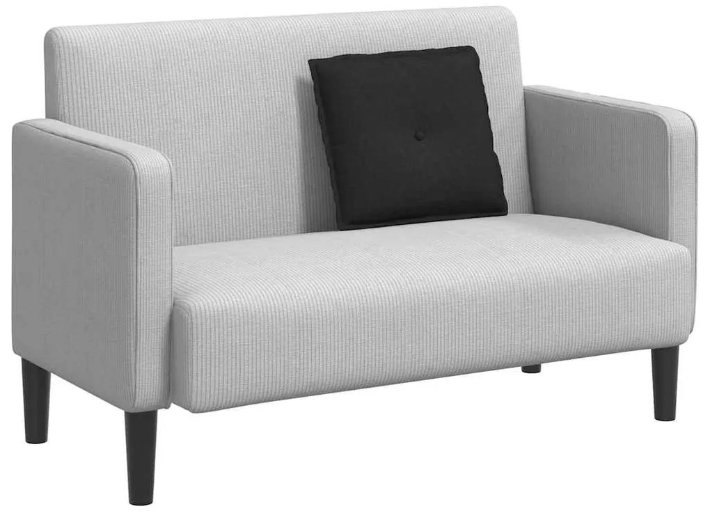 vidaXL Μαξιλάρι Πλάτης Μαύρο 50 x 19 x 45 εκ ύφασμα