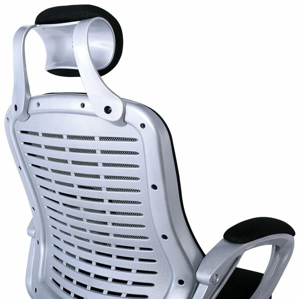 Καρέκλα γραφείου Mesa 376, Μαύρο, 115x64x68cm, Με ρόδες, Με μπράτσα, Μηχανισμός καρέκλας: Ασύγχρονος | Epipla1.gr