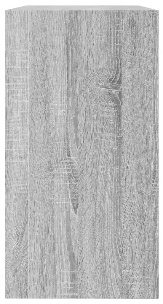 Παπουτσοθήκη Γκρι Sonoma 80x34x63 εκ. από Επεξεργ. Ξύλο - Γκρι