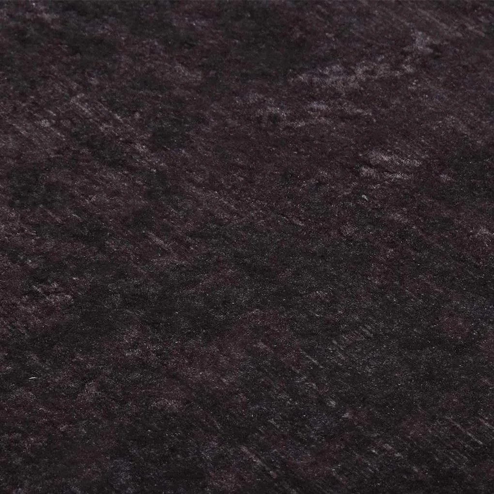 vidaXL Χαλί Πλενόμενο Αντιολισθητικό Μαύρο / Χρυσό 120 x 180 εκ.