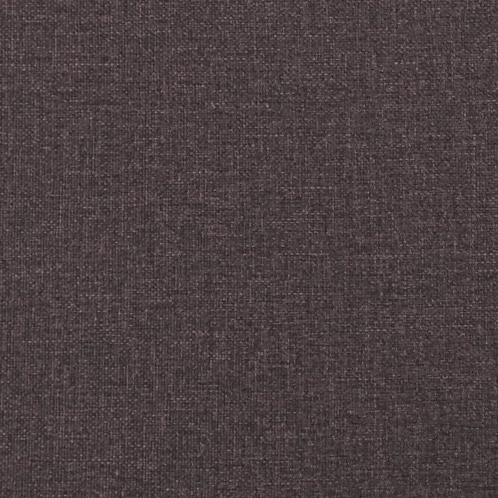 Κρεβάτι Boxspring με Στρώμα Σκούρο Καφέ 120x190 εκ Υφασμάτινο 3291624