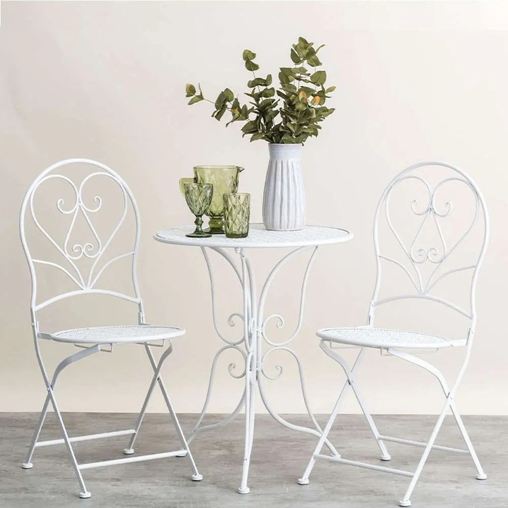Σαλόνι Κήπου Byron (Σετ 3Τμχ) 278-00-003 White Two Seater