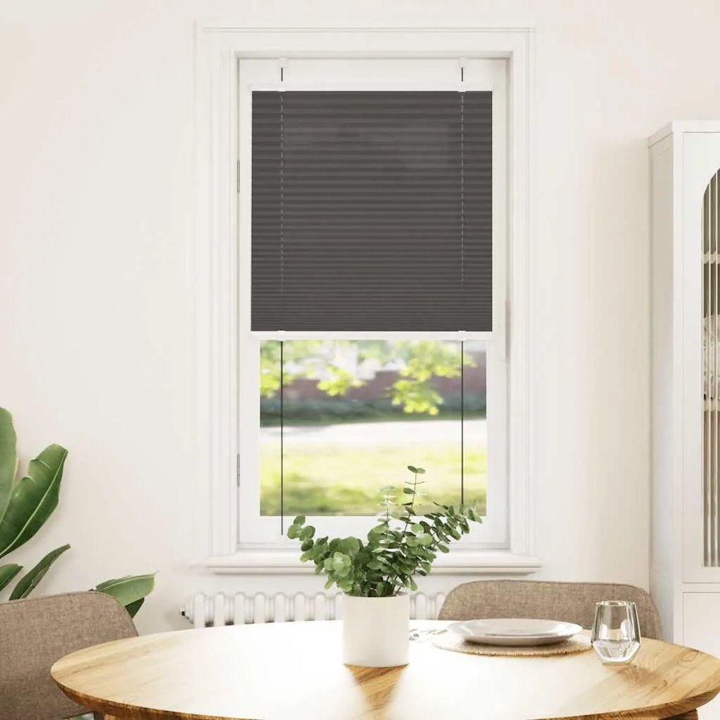 vidaXL Πλισέ περσίδα Μαύρο 60x150 cm Πλάτος υφάσματος 59,4 cm