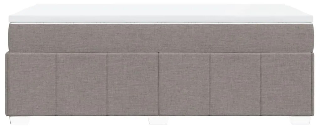 ΚΡΕΒΑΤΙ BOXSPRING ΜΕ ΣΤΡΩΜΑ TAUPE 90X200 ΕΚ. ΥΦΑΣΜΑΤΙΝΟ 3285446