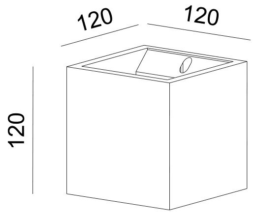 ΕΠΙΤΟΙΧΟ ΦΩΤΙΣΤΙΚΟ 1xG9 BLOCK ΤΣΙΜΕΝΤΟ 12x12x12CM - GC85141W - GC85141W