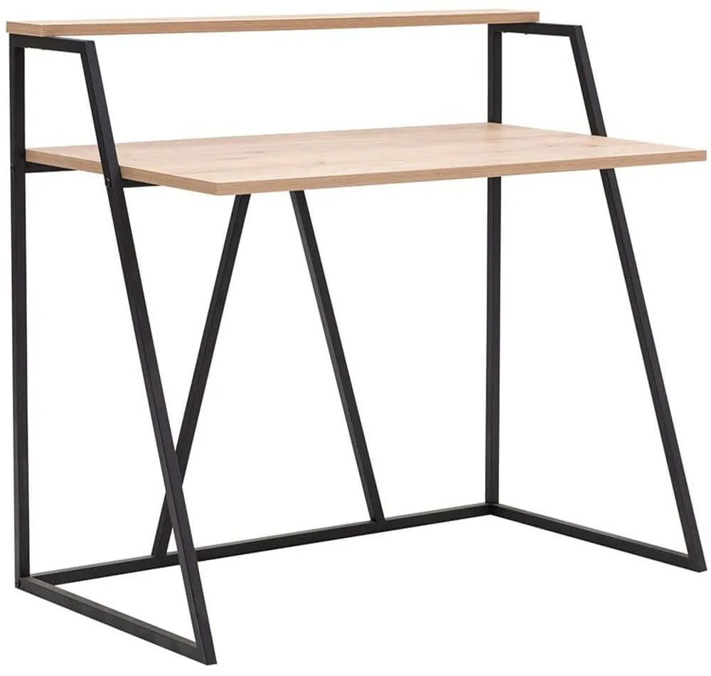 Γραφείο Lissa Rafli 550ARN3431 105x60x90cm Oak-Black
