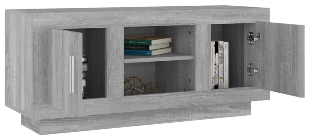 vidaXL Έπιπλο Τηλεόρασης Γκρι Sonoma 102x35x45 εκ. από Επεξεργ. Ξύλο