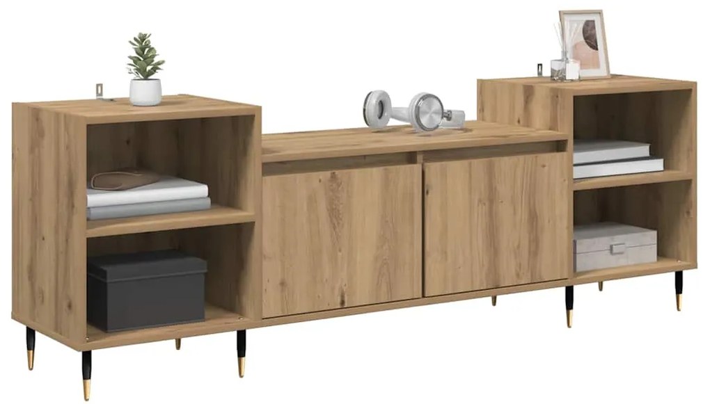 vidaXL Ντουλάπι TV Artisan Oak 160 x 35 x 55 εκ. Επεξεργασμένο ξύλο
