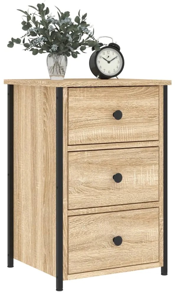 vidaXL Κομοδίνο Sonoma Δρυς 40 x 36 x 60 εκ. από Επεξεργασμένο Ξύλο
