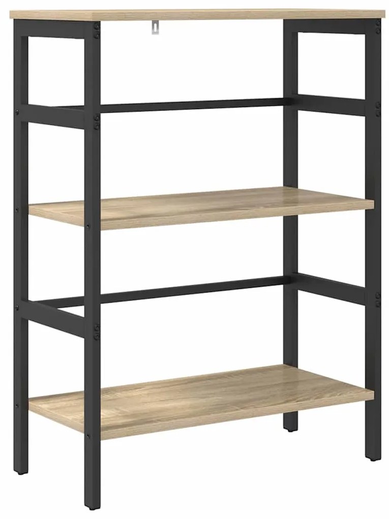 vidaXL Ράφι Βιβλίων Δρύς Sonoma 60 x 29,5 x 81 εκ Επεξεργασμένο ξύλο