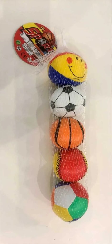 Σετ μαλακά μπαλάκια παιχνιδιού - No.2.5 - 5pcs - 0993-29A - 222056