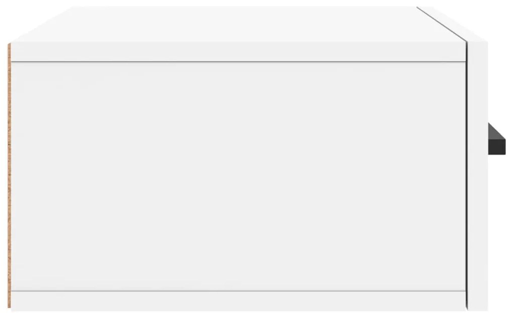 vidaXL Κομοδίνο Επιτοίχιο Λευκά 35 x 35 x 20 εκ.