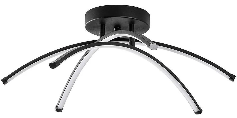 Φωτιστικό Οροφής - Πλαφονιέρα Ledbanana 119FRS1553 57x57x20cm Led 28W 3000K Black Opviq