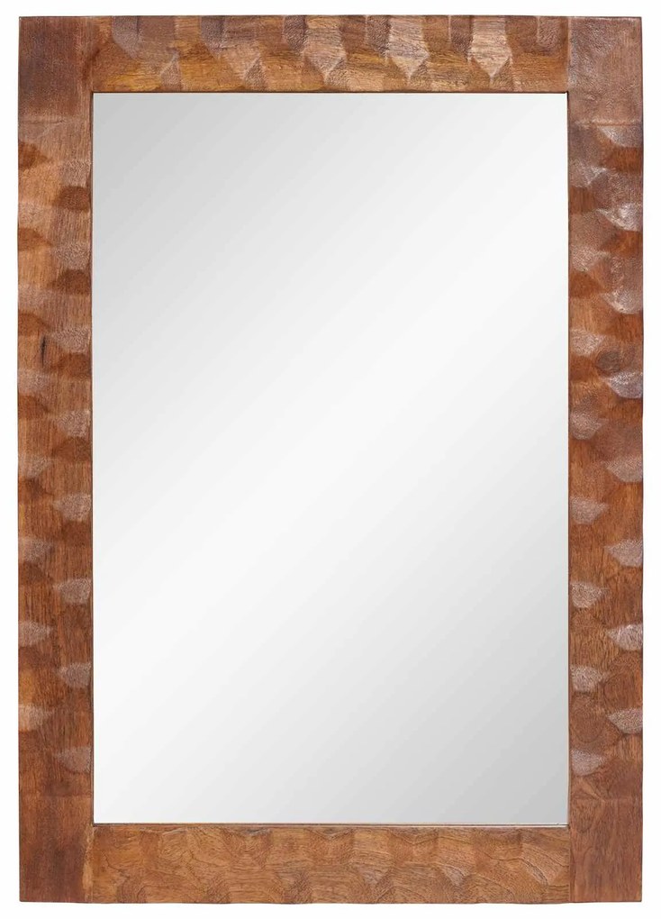 vidaXL Καθρέφτης Μπάνιου Καφέ Φινίρισμα Ακακίας 50 x 70 x 2,5 εκ