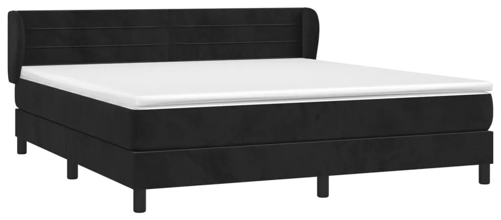 ΚΡΕΒΑΤΙ BOXSPRING ΜΕ ΣΤΡΩΜΑ ΜΑΥΡΟ 180X200 ΕΚ. ΒΕΛΟΥΔΙΝΟ 3127567