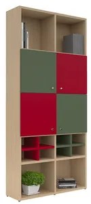 ALFA SET  Βιβλιοθήκη Ξύλινη AS 90077 BEST-90077