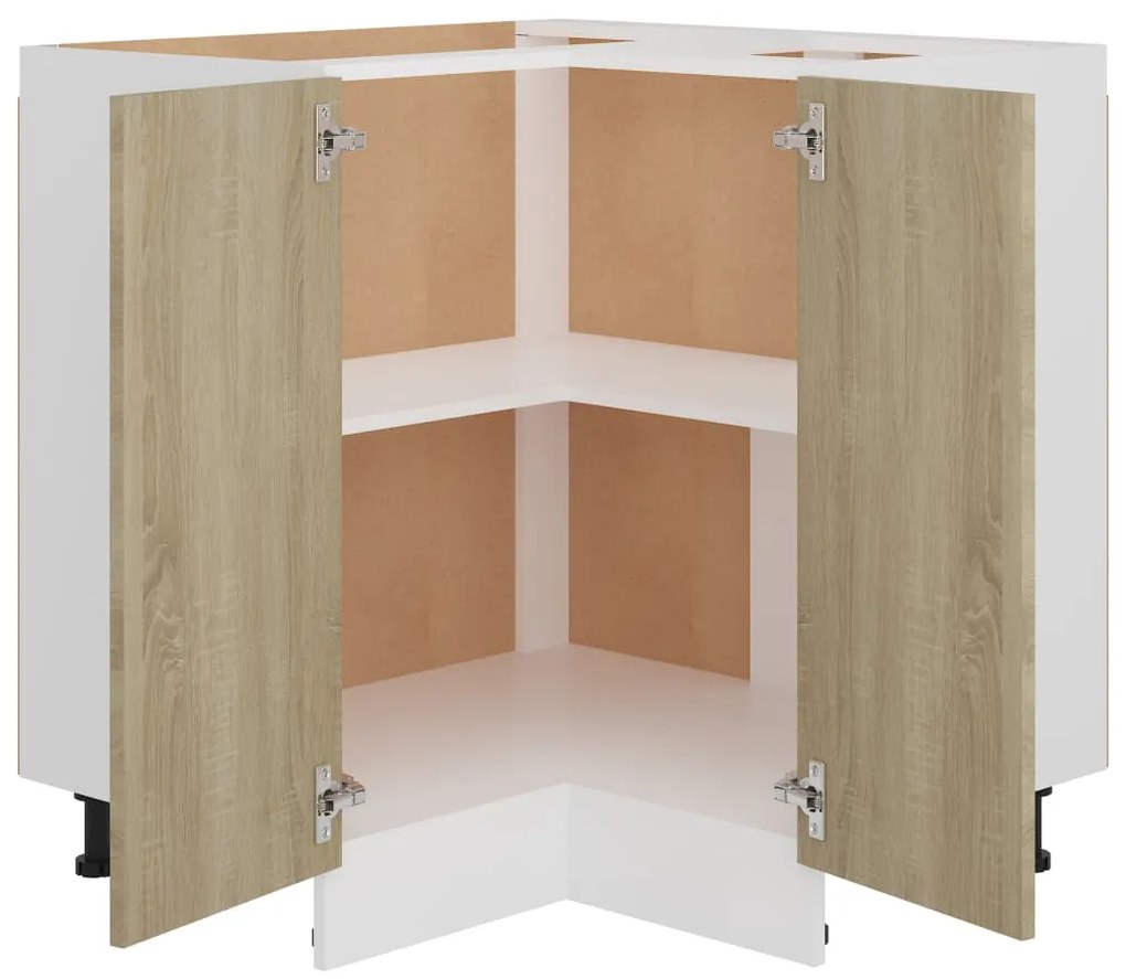 Ντουλάπι Δαπέδου Γωνιακό Lyon Sonoma Δρυς 75,5x75,5x81,5 εκ. 802492