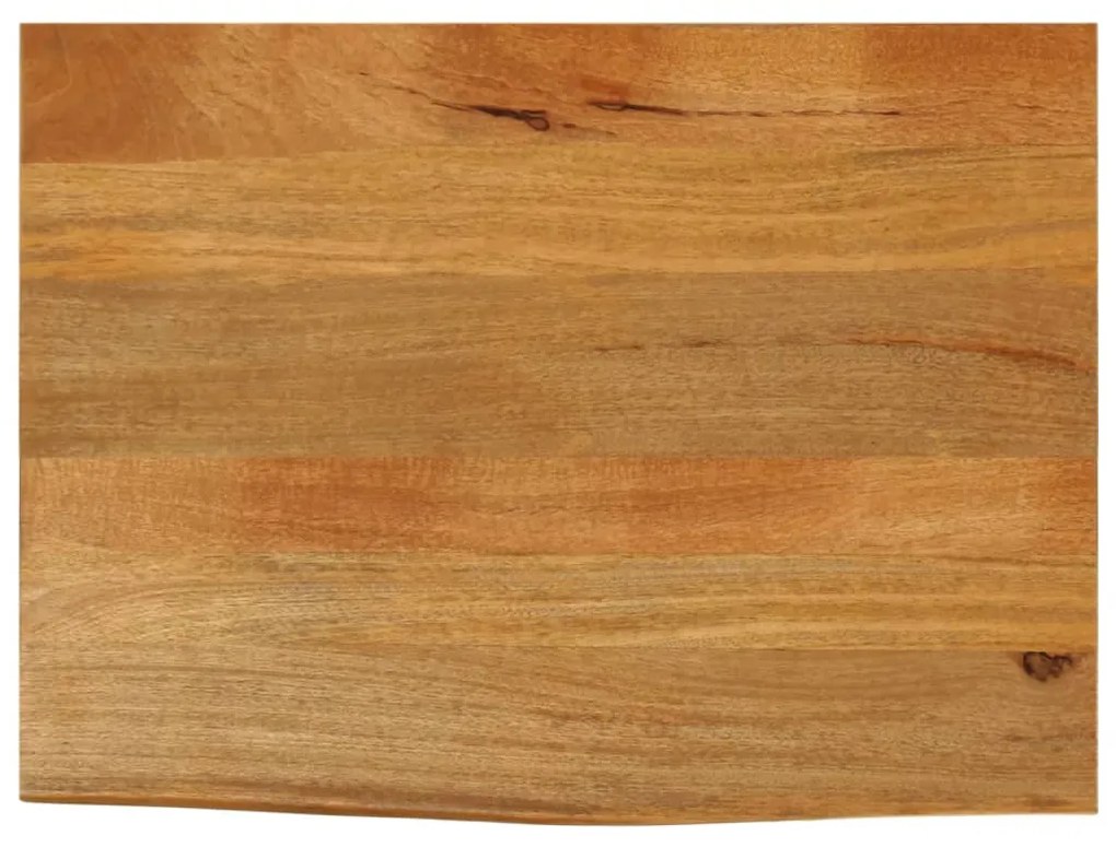 vidaXL Επιφάνεια Τραπεζιού 90x60x2,5 εκ. Live Edge Μασίφ Ξύλο Μάνγκο