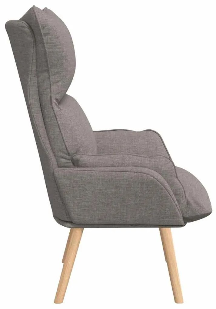 vidaXL Χαλαρωτική Πολυθρόνα Taupe 69 x 74 x 93 εκ. ύφασμα