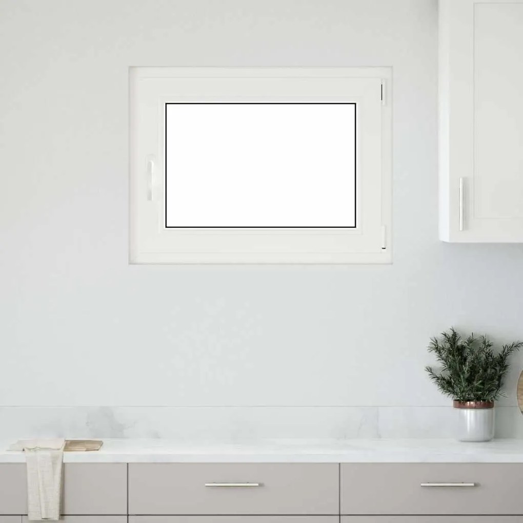 vidaXL Παράθυρο Υπογείου "RISOR" 80x70 εκ. Ανακλινόμενο &amp; Περιστρεφόμενο DIN Δεξί Ανθρακί