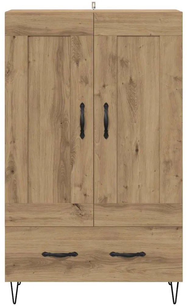 vidaXL Highboard Artisan Oak 69,5 x 31 x 115 εκ. Επεξεργασμένο ξύλο