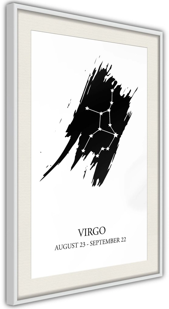 Αφίσα - Zodiac: Virgo I - 20x30 - Χρυσό - Με πασπαρτού