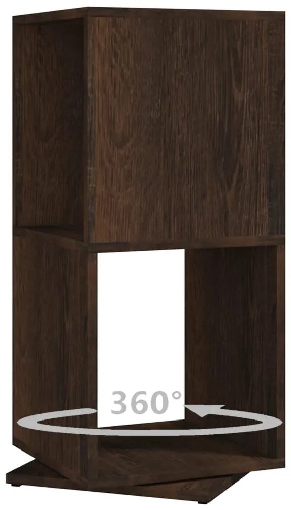 vidaXL Ντουλάπι Περιστρ. Καπνιστή Δρυς 34,5x34,5x75,5 εκ. Επεξ. Ξύλο