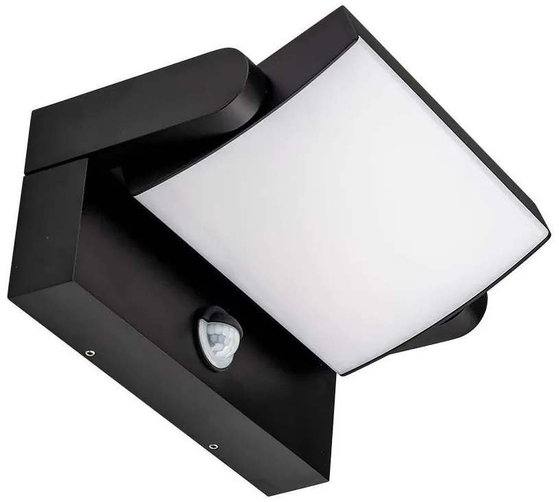 V-TAC Επιτοίχιο Φωτιστικό-Απλίκα LED 17W 230V 350° 2520lm IP65 με Αισθητήρα Κίνησης Φυσικό Λευκό Μαύρο 2941