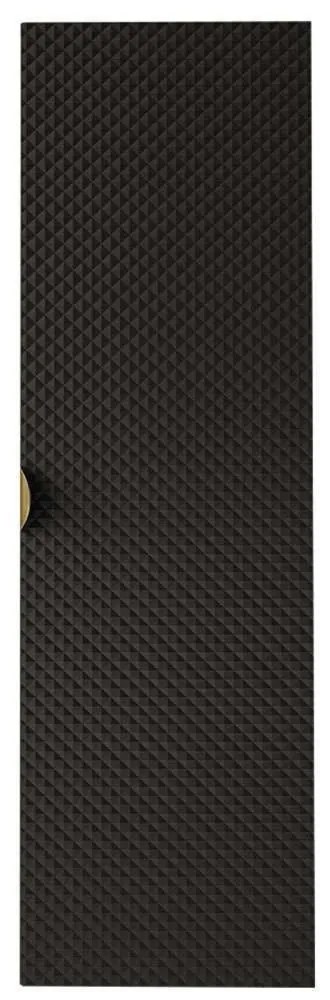 Στήλη Μπάνιου Aniabo Plus 162617509 35x35x120cm Black-Gold Μοριοσανίδα, Μέταλλο