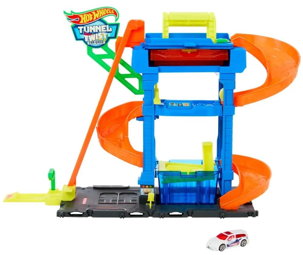 Πλυντήριο Αυτοκινήτων Hot Wheels HTN80 City Color Shifters Tunnel Twist Car Wash Multi Mattel