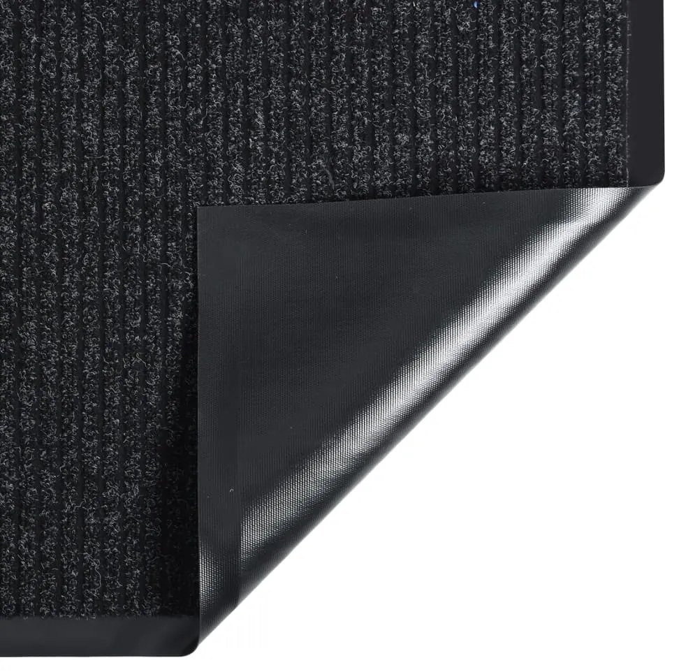 vidaXL Πατάκι Εισόδου Ριγέ Ανθρακί 80 x 120 εκ.