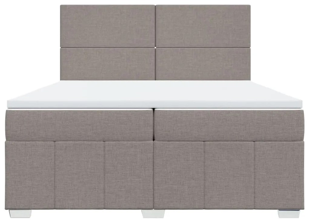 ΚΡΕΒΑΤΙ BOXSPRING ΜΕ ΣΤΡΩΜΑ TAUPE 200X200 ΕΚ. ΥΦΑΣΜΑΤΙΝΟ 3294072