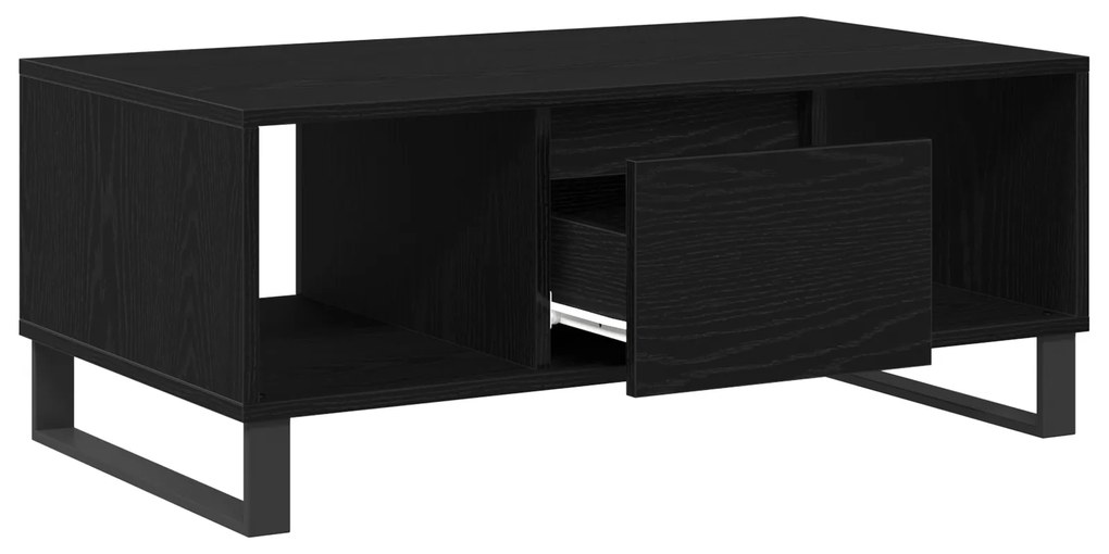vidaXL Τραπέζι Καφέ Μαύρη Δρυς 90x50x36,5 εκ. Κατασκευασμένο από Ξύλο