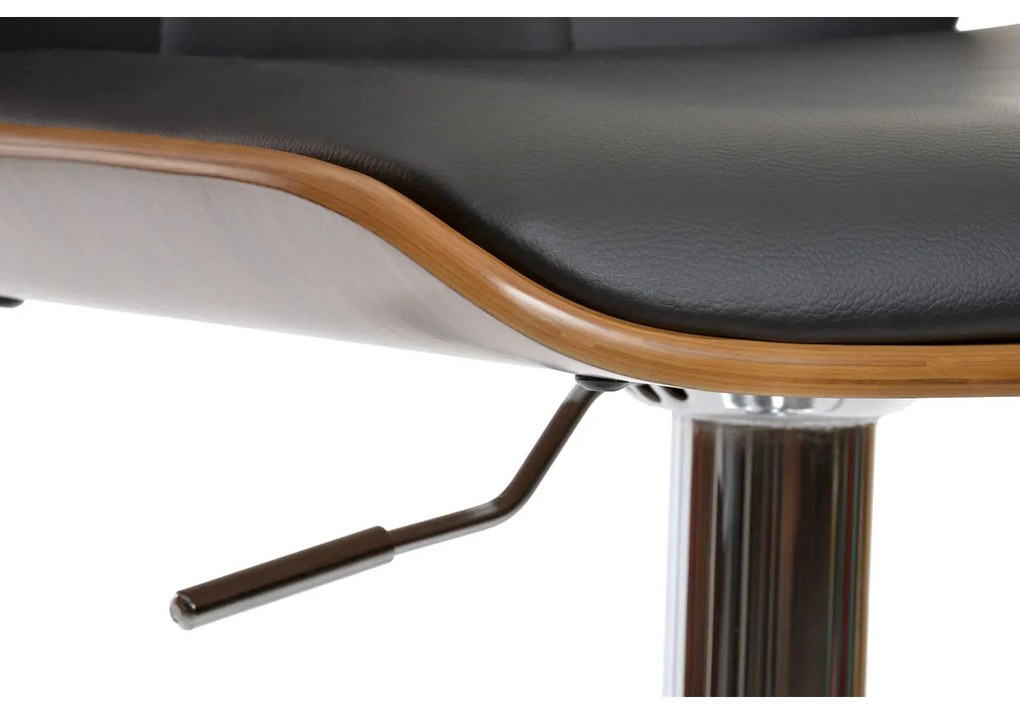 Καρέκλα DKD Home Decor Καφέ Μαύρο Ασημί 50 x 52 x 121 cm