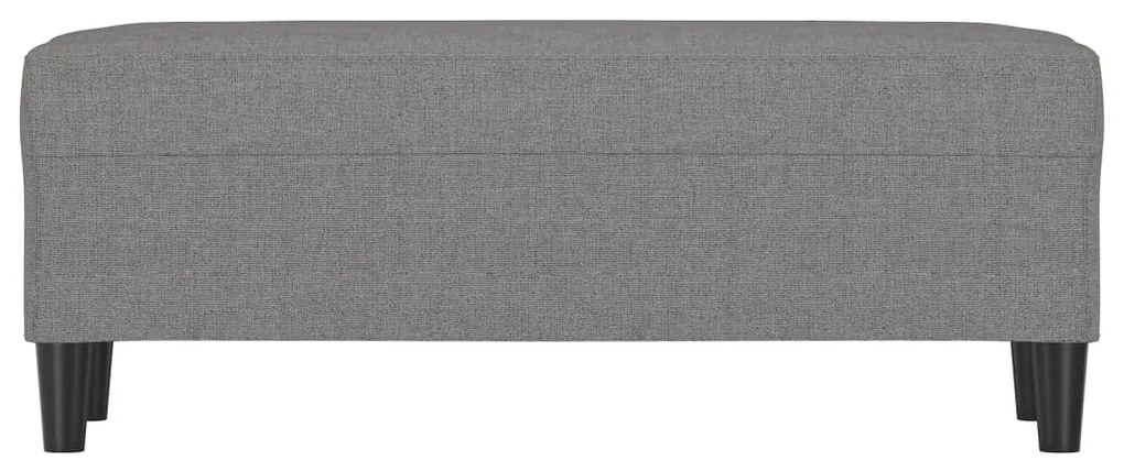 vidaXL Πάγκος Σκούρο Γκρι 100x35x41 εκ. Υφασμάτινος