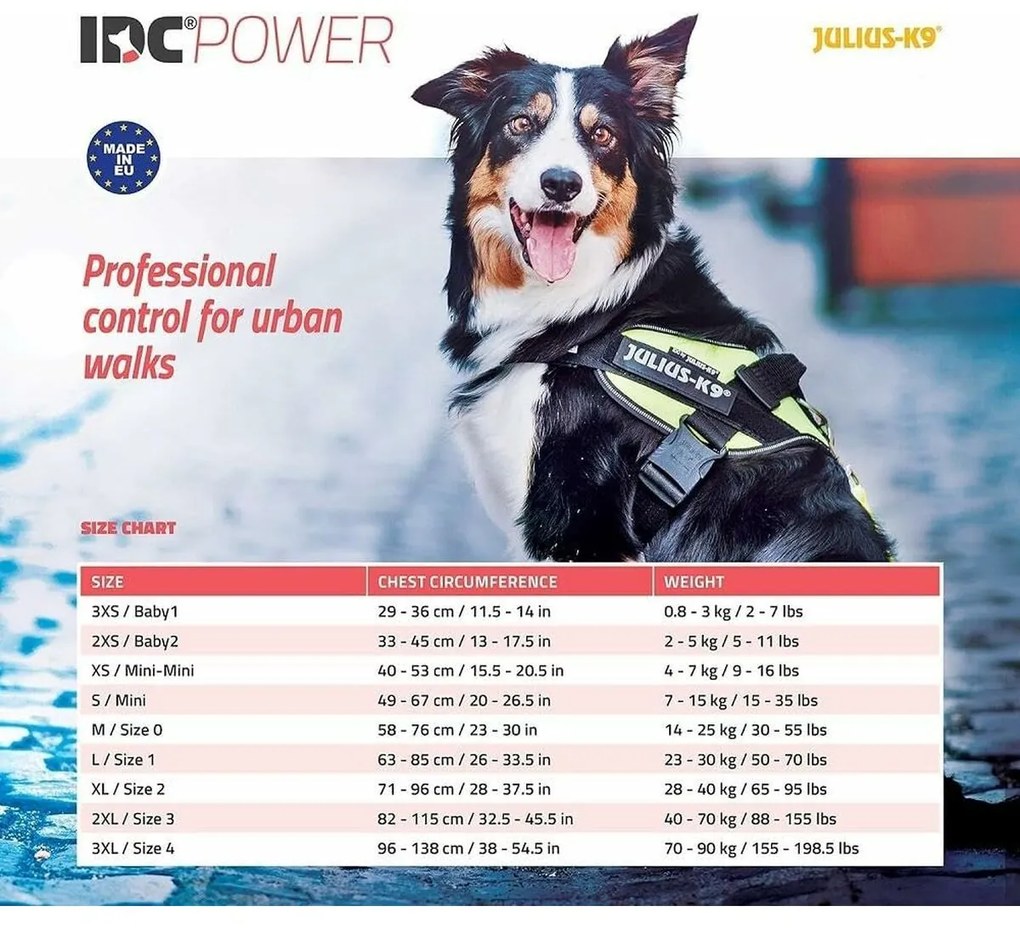 Λουρί Σκύλου Julius K9 IDC Μαύρο XL 3