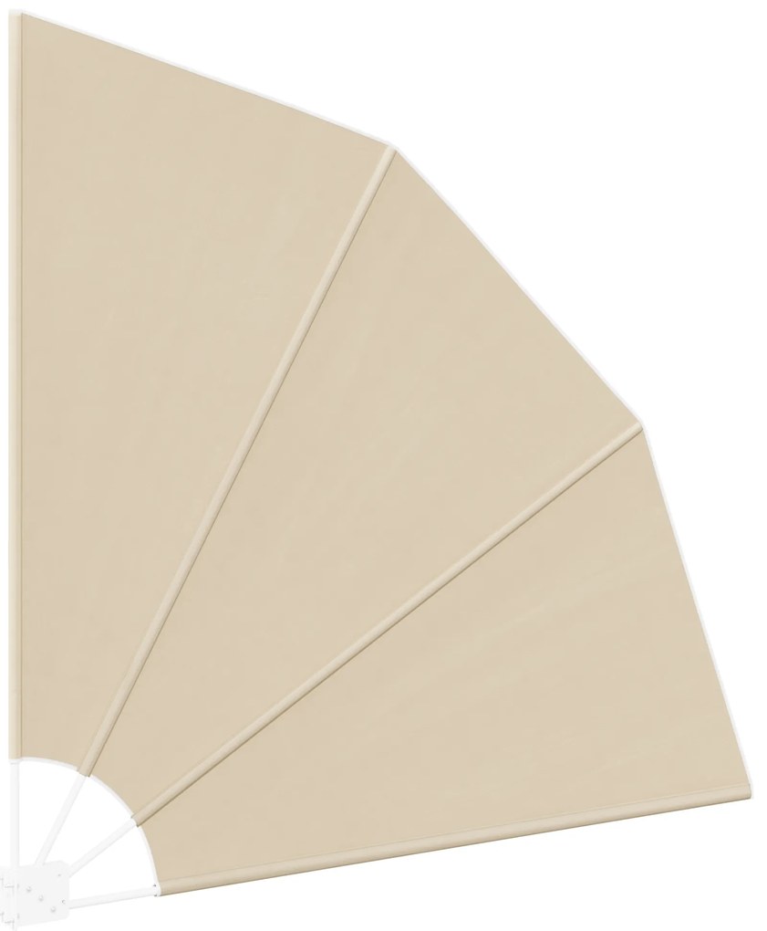 vidaXL Αδιάφανο σκίαστρο μπαλκονιού Μπεζ 140 x 140 cm ύφασμα