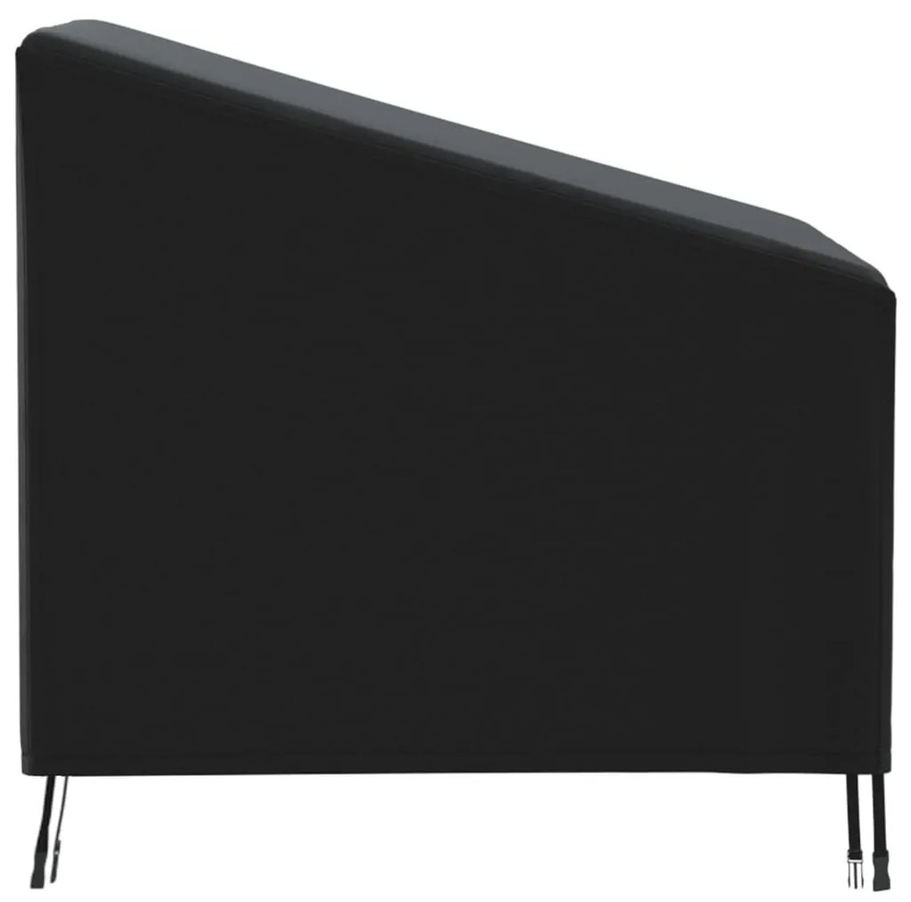 Κάλυμμα Καρέκλας Κήπου Μαύρο 90x90x50/75 εκ. 420D Ύφ. Oxford - Μαύρο
