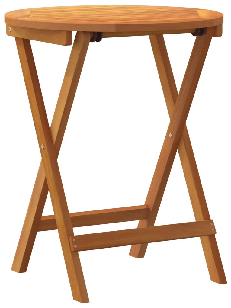 vidaXL Ανακ folding Garden Table Γύρος Ø60x72 εκ. Από Στερεό Ξύλο Ακακίας