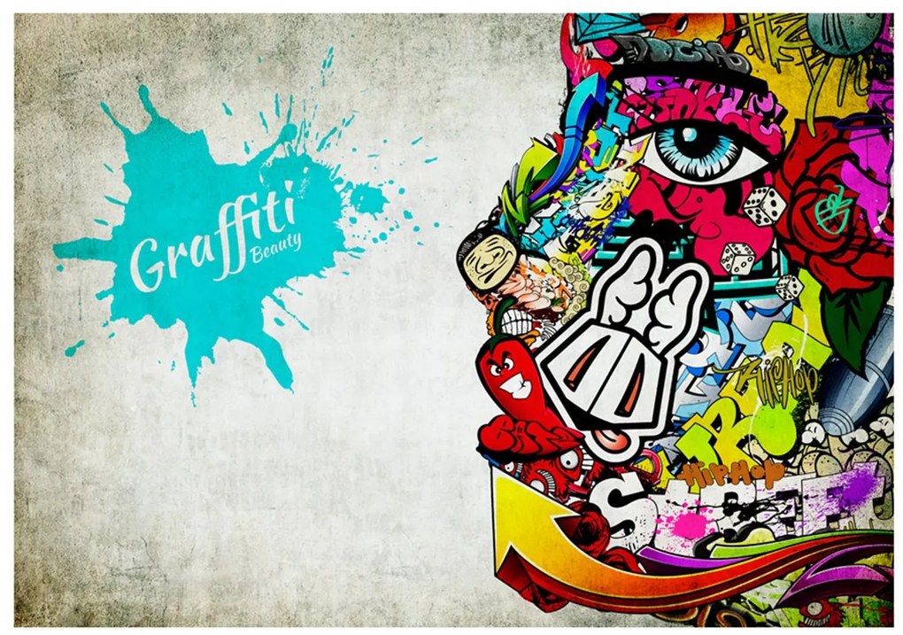 Φωτοταπετσαρία - Graffiti beauty 150x105