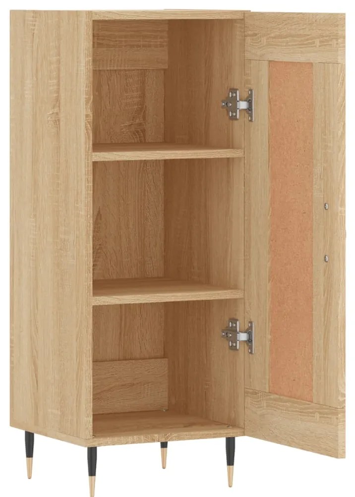 vidaXL Ντουλάπι Sonoma Δρυς 34,5x34x90 εκ. από Επεξεργασμένο Ξύλο