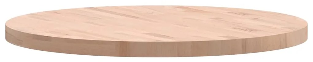 vidaXL Επιφάνεια Τραπεζιού Στρογγυλή Ø80x4 εκ. Μασίφ Ξύλο Οξιάς