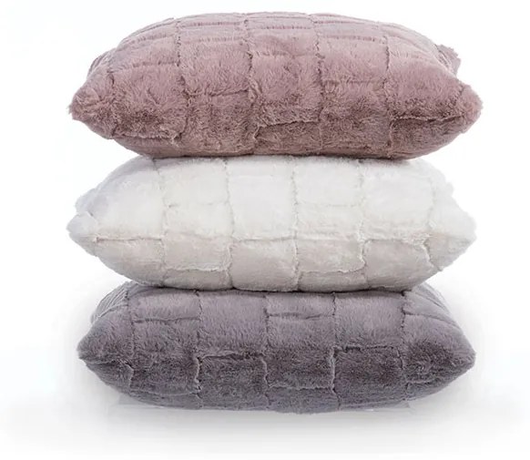 Διακοσμητικό Μαξιλάρι Rabbit Fur Barlow Grey 45x45 Nef-Nef Homeware